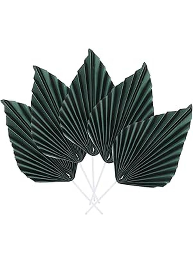 Palm Leaves Cake Topper Decorations Happy Birthday Cupcake Toppers Unique - Image 1