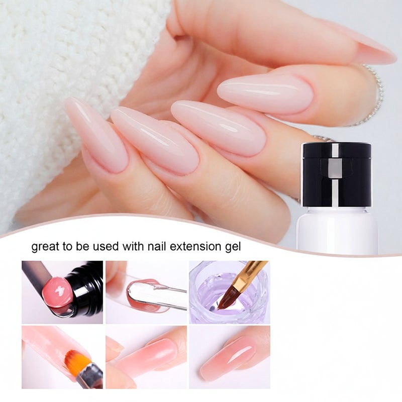 Nail Extension Gel Solution Nail Gel Slip Solution UV Nail Gel Liquid Solution Nail Gel Liquid for Nail Art DIY Nail Beauty Equipment - Image 2