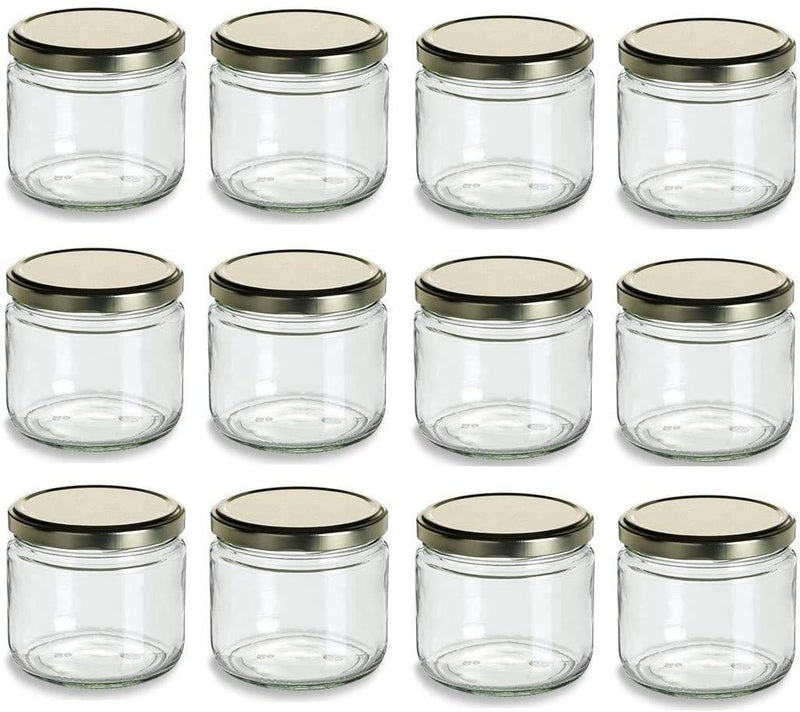 HAPPY BORN Small Glass Jars with lid 200 ml small glass container with lid Small Jar for Crafts Wedding Spices DIY and Candle Making Glass Jar Small Clear Pack of 6 - Image 5