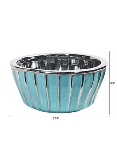 7.25In. Teal Vase With Silver Burnishing - pzsku/Z1E64959271185D13AF57Z/45/_/1693486843/bd4191ac-4cab-4bed-9737-19a117e1fa6c