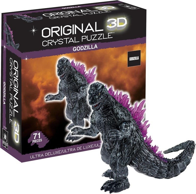 Bepuzzled Godzilla Ultra Deluxe 3D Crystal Puzzle for Godzilla Lovers Collectors and Puzzlers Ages 12 and Up - Image 1