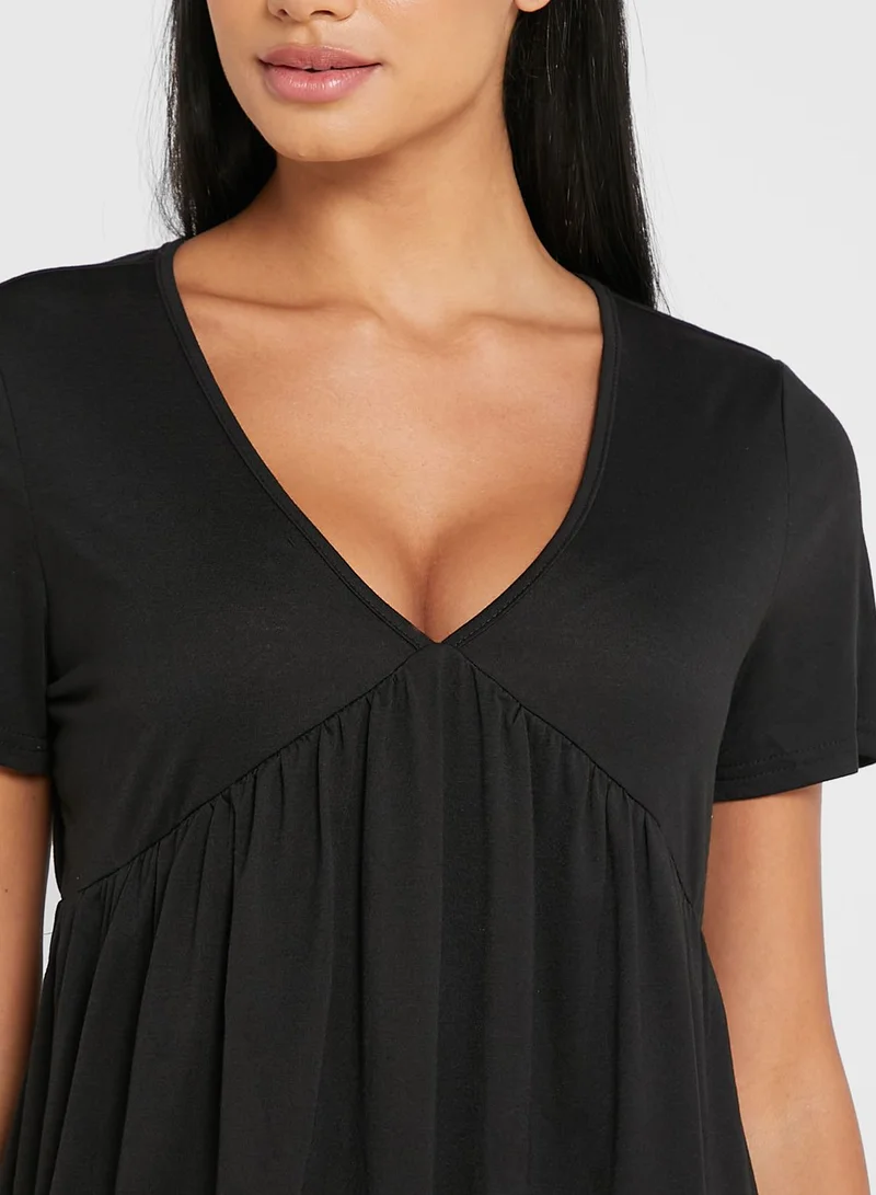 Ginger Solid Night Dress