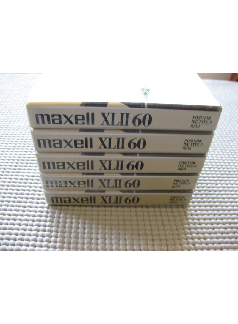 Maxell Maxell 139858 60-Minute High Bias Standard Cassette Audio Tape - 5 Pack - Image 1