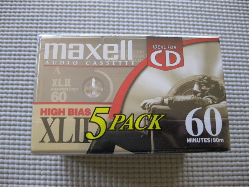Maxell 139858 60-Minute High Bias Standard Cassette Audio Tape - 5 Pack - Image 3