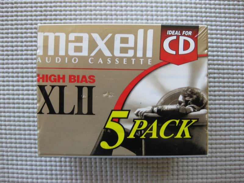 Maxell 139858 60-Minute High Bias Standard Cassette Audio Tape - 5 Pack - Image 1