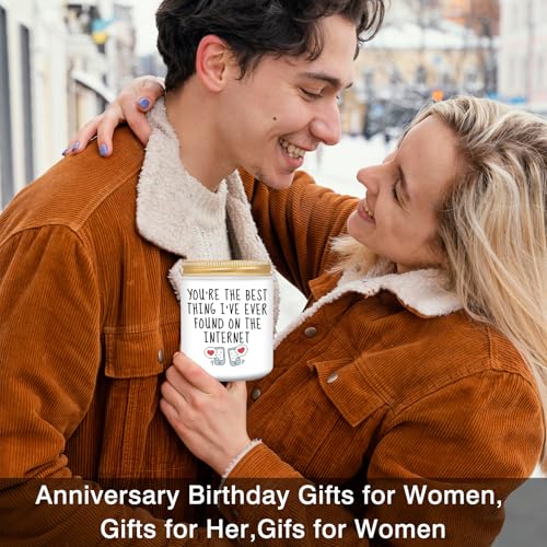 Homsolver Anniversary Birthday Wedding Gifts for Him Her, Funny Romantic Birthday Gifts for Women, Men, Boyfriend, Girlfriend, Wife, Best Friends, Funny Lavender Candle - Image 5
