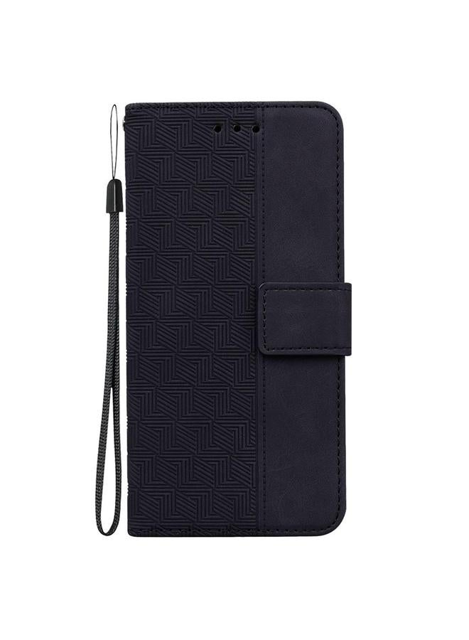 S-TOP Case For OPPO A5 Pro 5G Geometric Embossed Leather Phone Case - Image 3
