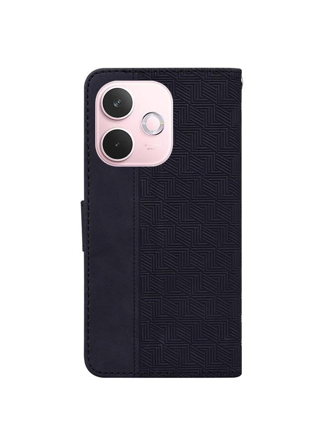 S-TOP Case For OPPO A5 Pro 5G Geometric Embossed Leather Phone Case - Image 4
