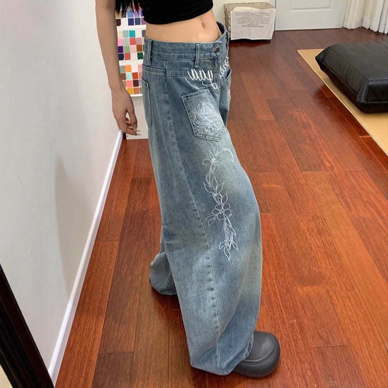 Unisex Casual Daily Denim Jeans - Image 2