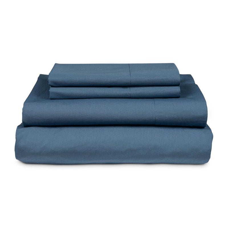 MyPillow MyPillow Percale Bed Sheets  Queen  Stormy Blue  - Image 2