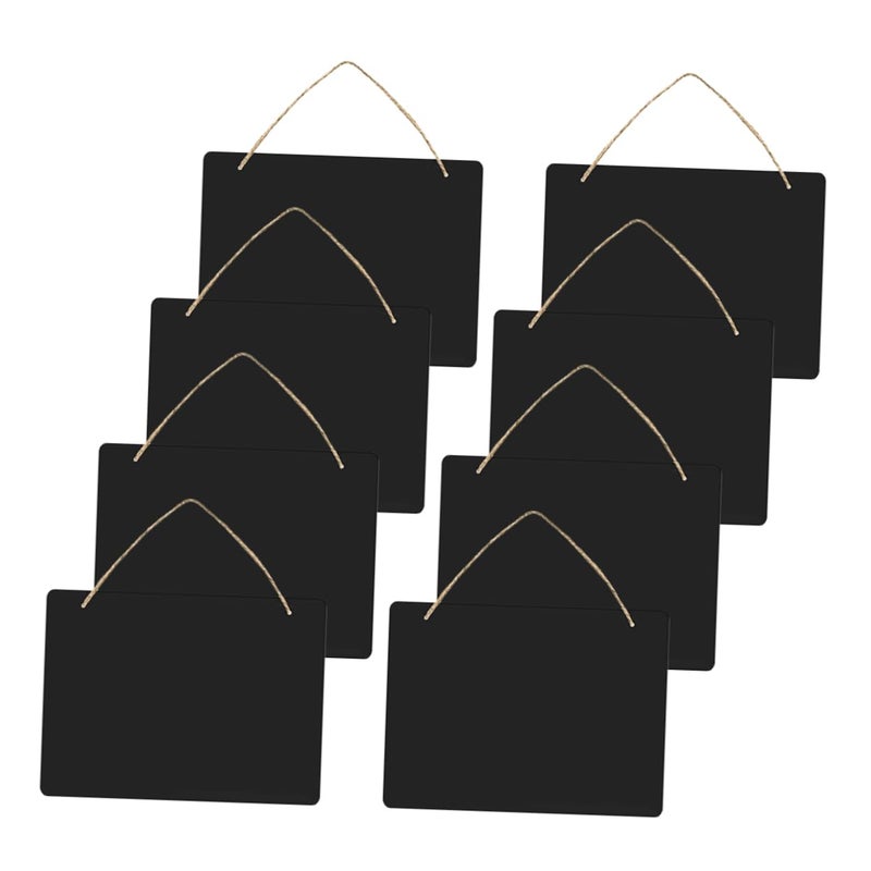 8Pcs Wooden Hanging Chalkboard Sign Lightweight Message Board for Home Store and Office - Image 2