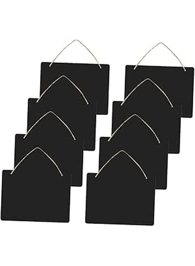 8Pcs Wooden Hanging Chalkboard Sign Lightweight Message Board for Home Store and Office - Image 1
