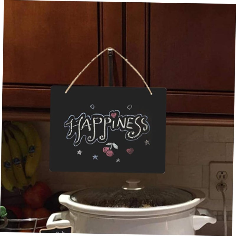 8Pcs Wooden Hanging Chalkboard Sign Lightweight Message Board for Home Store and Office - Image 5