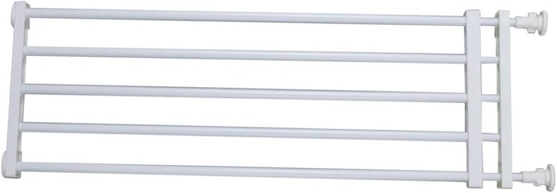 Pet Safety Gate Extra Dog Gate Easy to Move Install Stairs Doorways White Wide - Image 1
