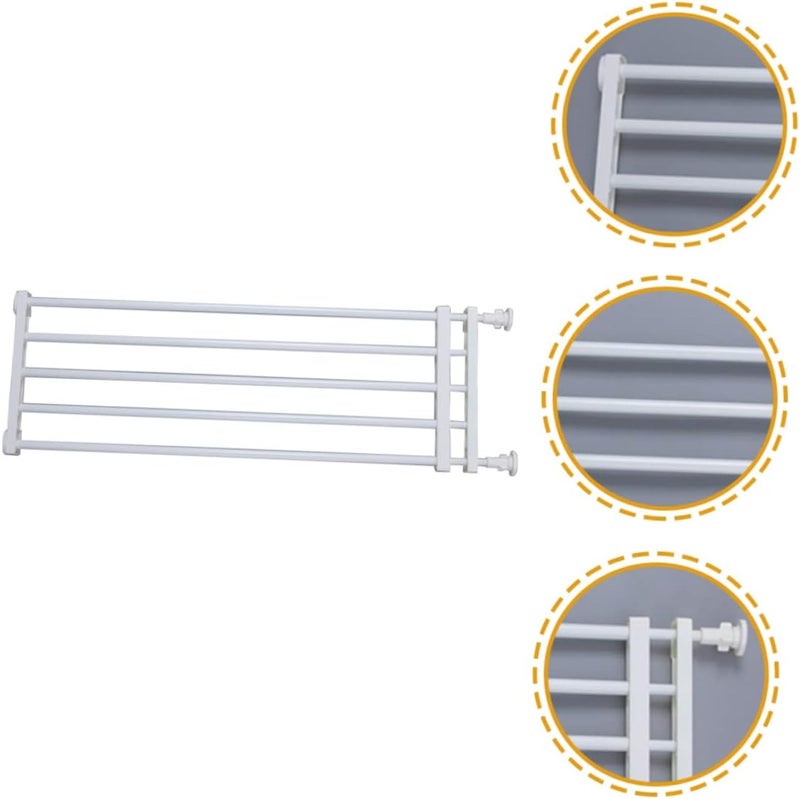 Pet Safety Gate Extra Dog Gate Easy to Move Install Stairs Doorways White Wide - Image 3
