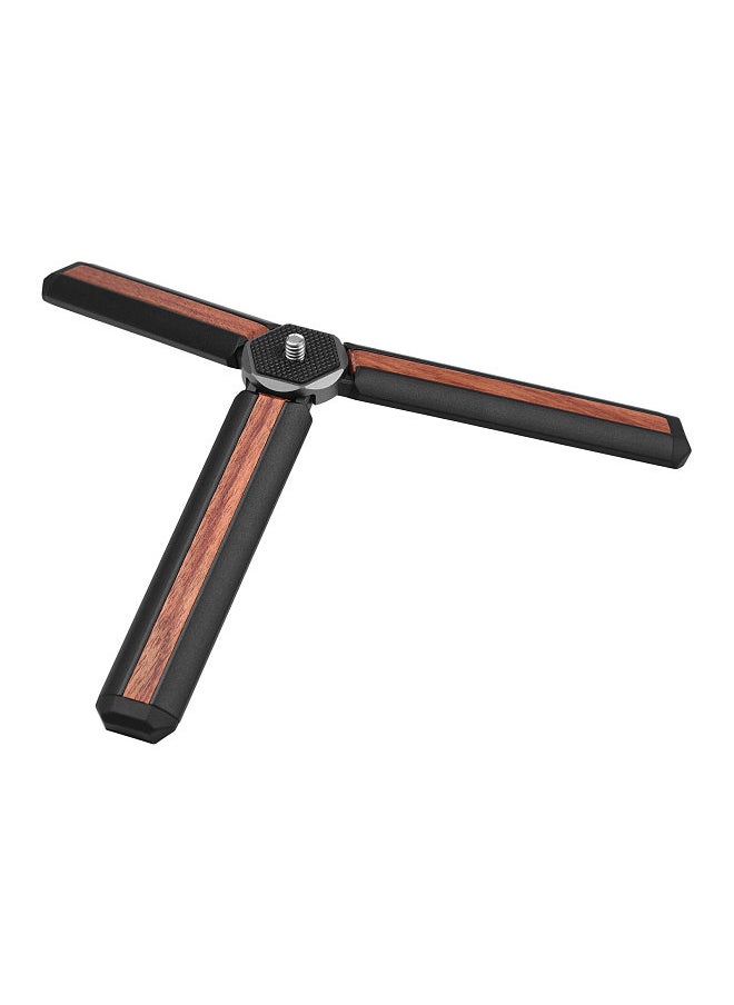 Generic - Mini Desktop Tripod Stand 1/4 inch Screw Aluminum Alloy 5kg Load Capacity Compatible with Feiyu G5/G6/G6 Max/Vimble 2S/VLOG Pocket Zhiyun CRANE-M2/Smooth 4/Q Gimbal Handhle Grip Stabilizer Tripod - Image 1