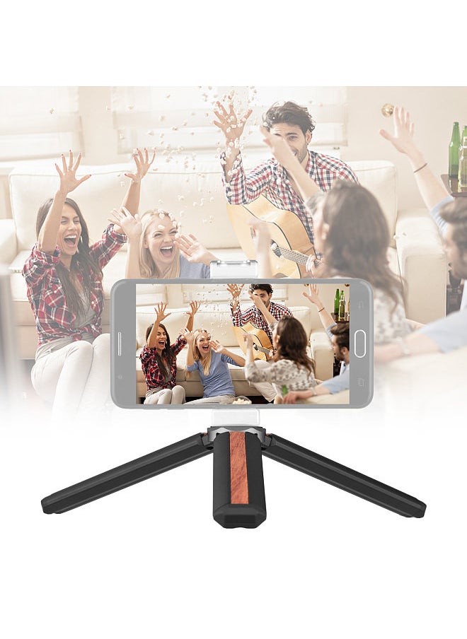 Generic - Mini Desktop Tripod Stand 1/4 inch Screw Aluminum Alloy 5kg Load Capacity Compatible with Feiyu G5/G6/G6 Max/Vimble 2S/VLOG Pocket Zhiyun CRANE-M2/Smooth 4/Q Gimbal Handhle Grip Stabilizer Tripod - Image 1
