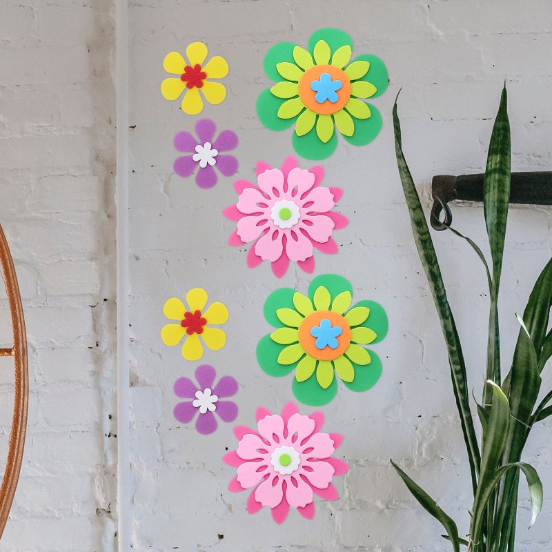 Classroom Bulletin Board Cutouts Flower Shape Decorations Diy Craft Projects Yellow Wall Decoration 6 Bags - Image 5