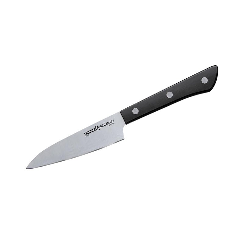 Samura SAMURA Harakiri Paring Knife AUS8 Japan Steel Paring Knife Ideal for Fruits and Vegetables Durable ABS Handle HRC 5859 99mm Blade SHR0011 SHR0011NW  - Image 1