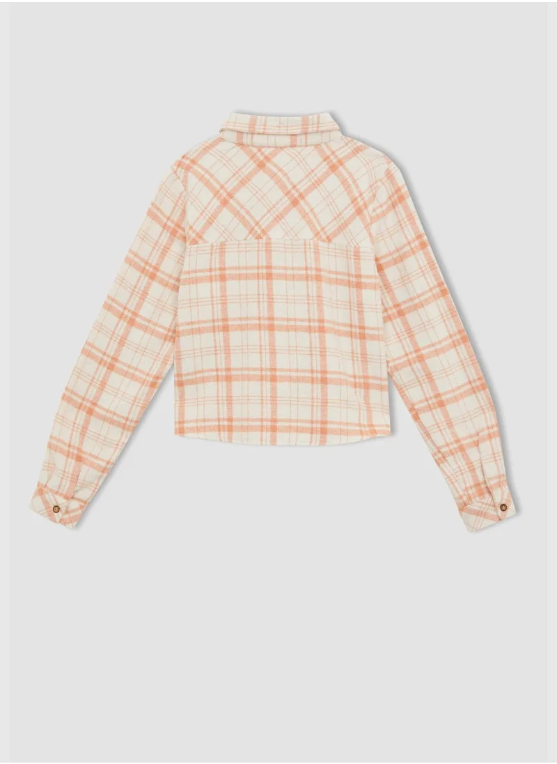 DeFacto Long Sleeve Check Print Shirt