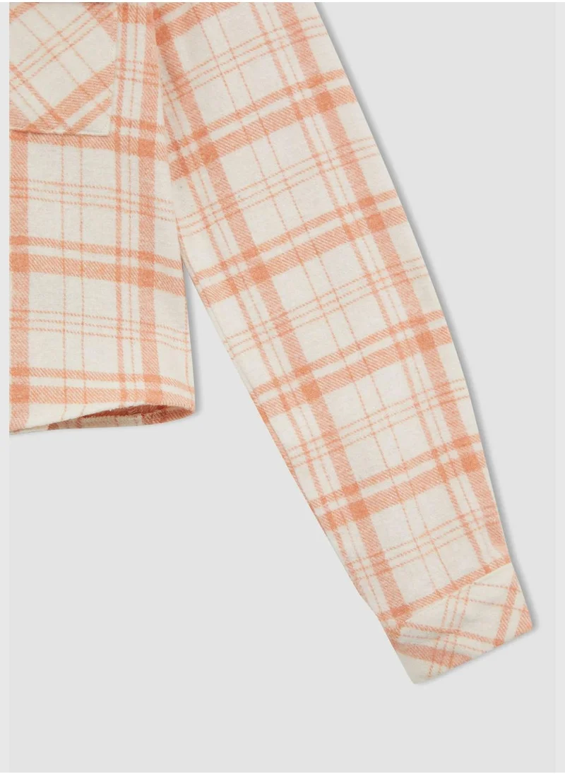 DeFacto Long Sleeve Check Print Shirt
