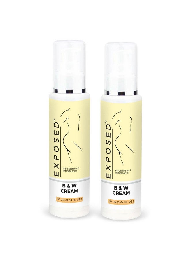 Exposed B & W Cream For Dark Underarms | Intimate Areas | Elbows | Neck | Sulphate & Paraben - Free | Vegan - 90g (Pack Of 2) - Image 1