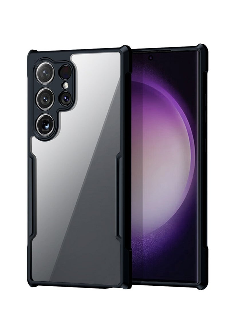 X-level Samsung Galaxy S24 Ultra Case Cover Transparent Support Wireless Charging Shockproof Camera Len Protection Comfortable Touch Feel Hard Back Soft Flexible TPU Bumper Cover Phone Accessories Protector  - Image 1