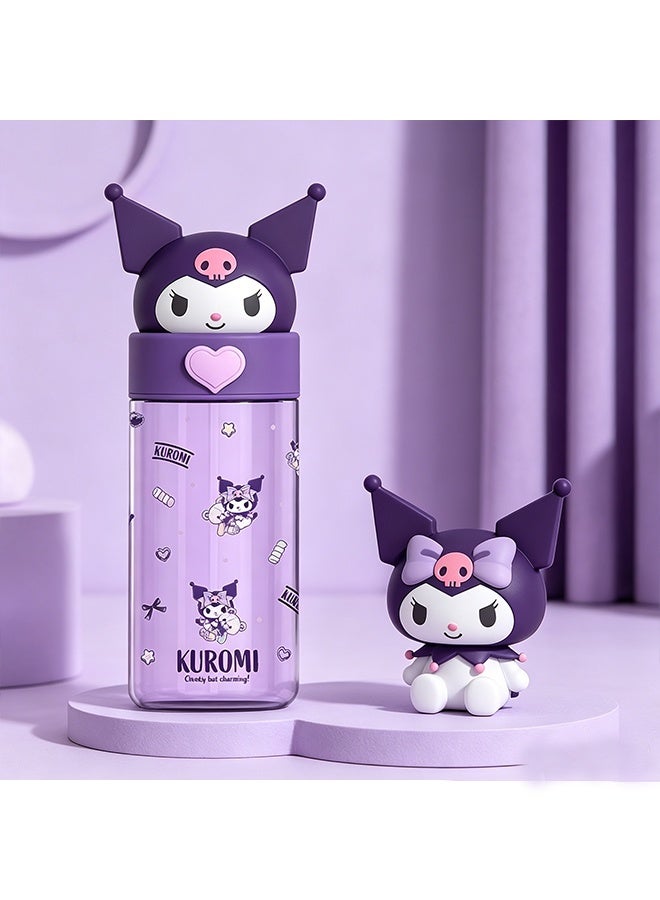 kuromi 500ml Transparent Tritan Water Bottle Kawaii Sanrio  Kuromi Portable Drinking Cup - Image 5