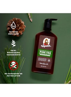 Dr. Squatch Dr. Squatch Men's Natural Lotion Non-Greasy Men's Lotion - 24-hour moisturization hand and body lotion - Made with Shea Butter, Coconut Oil, and Vitamin E - Pine Tar and Fresh Falls (2 Pack)  - Image 3
