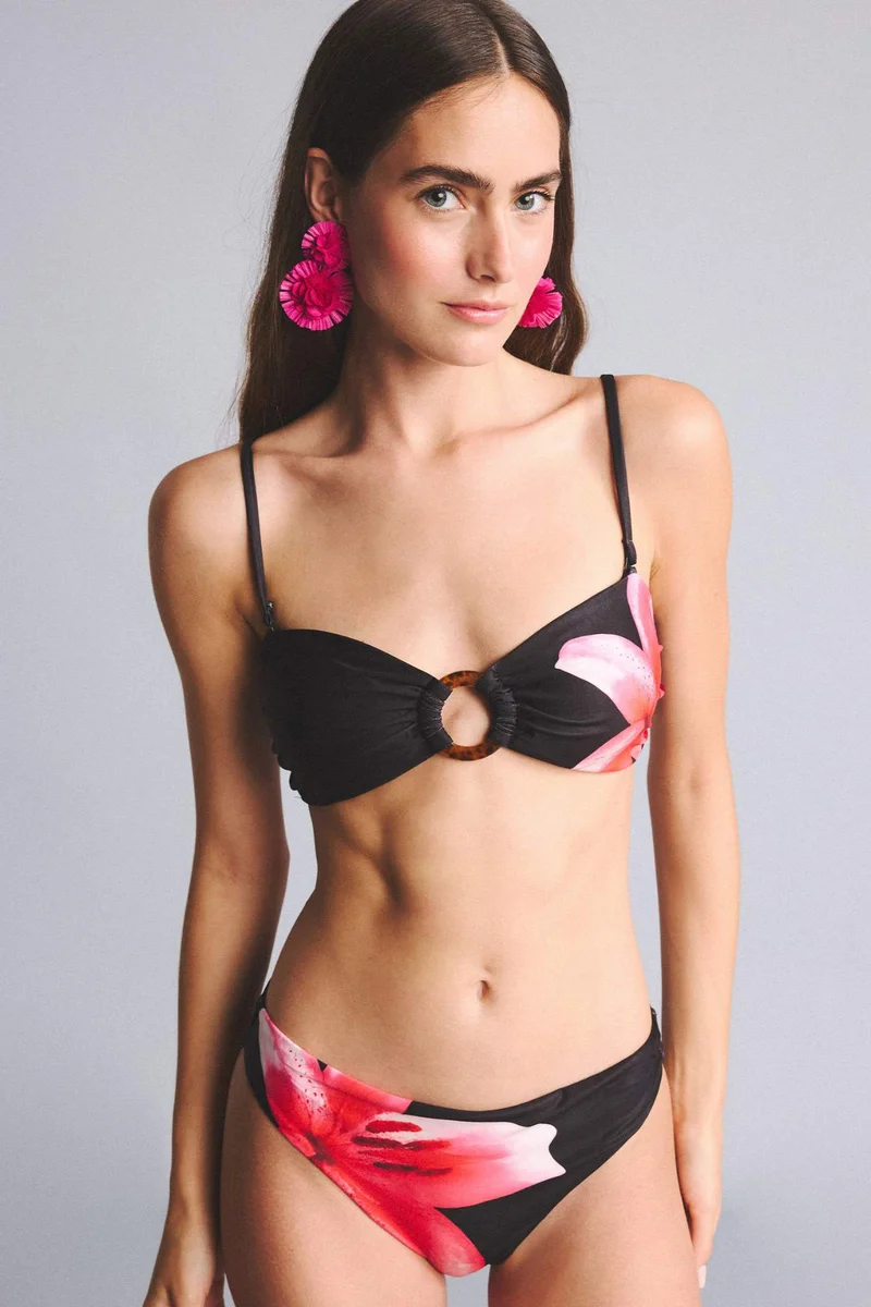 Defacto Regular Fit Floral Bikini Bottom