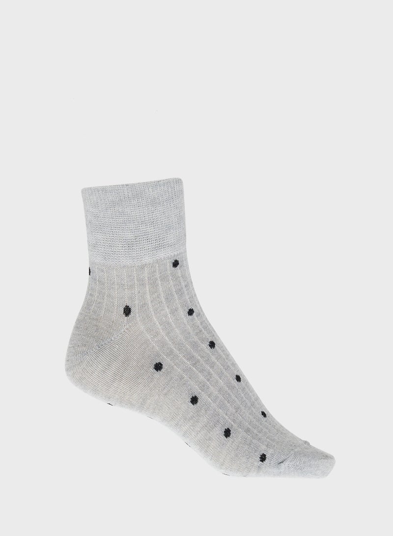 Ginger 3PK Polka Dot Ankle Socks - Image 5