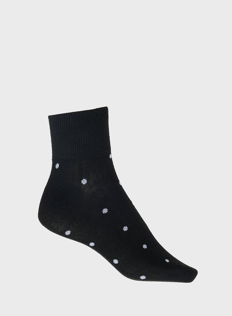 Ginger 3PK Polka Dot Ankle Socks - Image 3