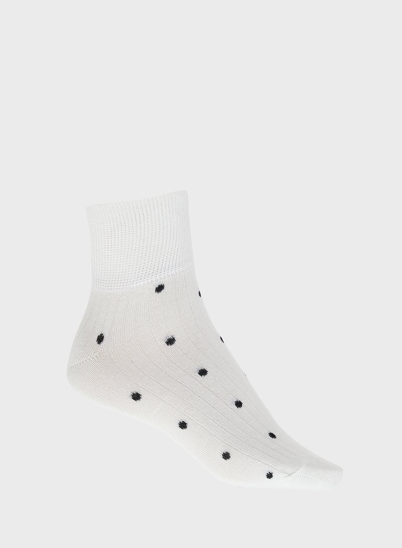 Ginger 3PK Polka Dot Ankle Socks - Image 4
