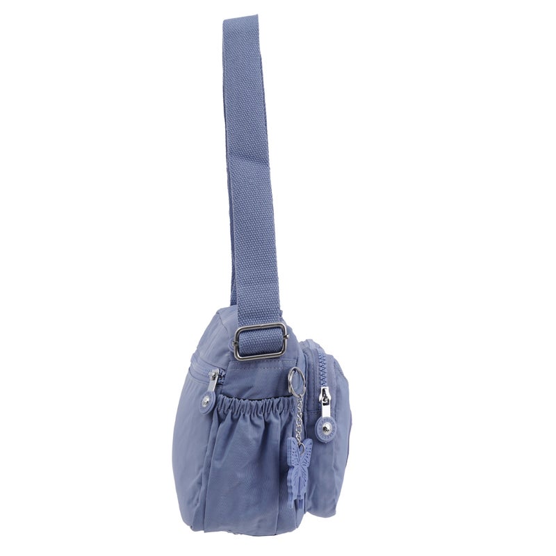 مجموعة كابريس شنطة كروس صغيرة للجنسين من كابريس كوليكشن – لافندر، خفيفة ومضغوطة، نايلون مقاوم للماء، سعة 3 لتر - Image 3