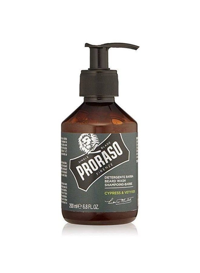 proraso Beard Wash - Cypress and Vetyver, 6.8 Fl Oz - Image 1