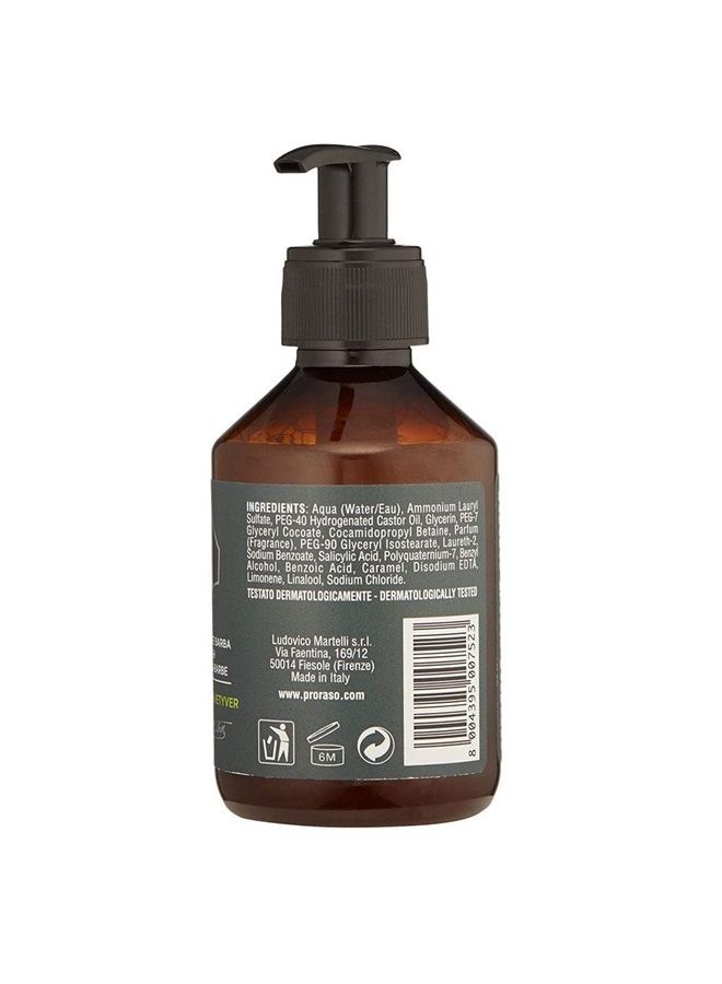 proraso Beard Wash - Cypress and Vetyver, 6.8 Fl Oz - Image 3