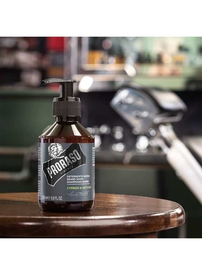 proraso Beard Wash - Cypress and Vetyver, 6.8 Fl Oz - Image 5