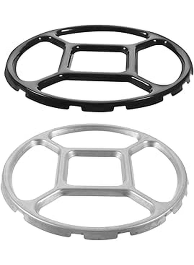 GLEAVI 2pcs Non Slip Wok Ring Pot Support Rack For Gas Stove Adjustable Aluminum Stove Accessories Round Kitchen Utensils For Safe Cooking - Image 1