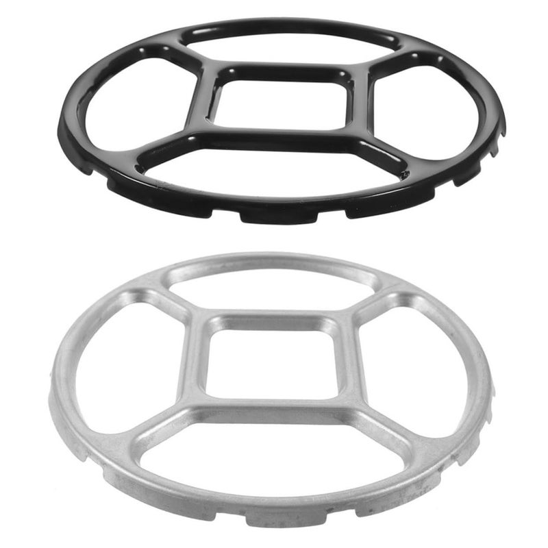 GLEAVI 2pcs Non Slip Wok Ring Pot Support Rack For Gas Stove Adjustable Aluminum Stove Accessories Round Kitchen Utensils For Safe Cooking - Image 2