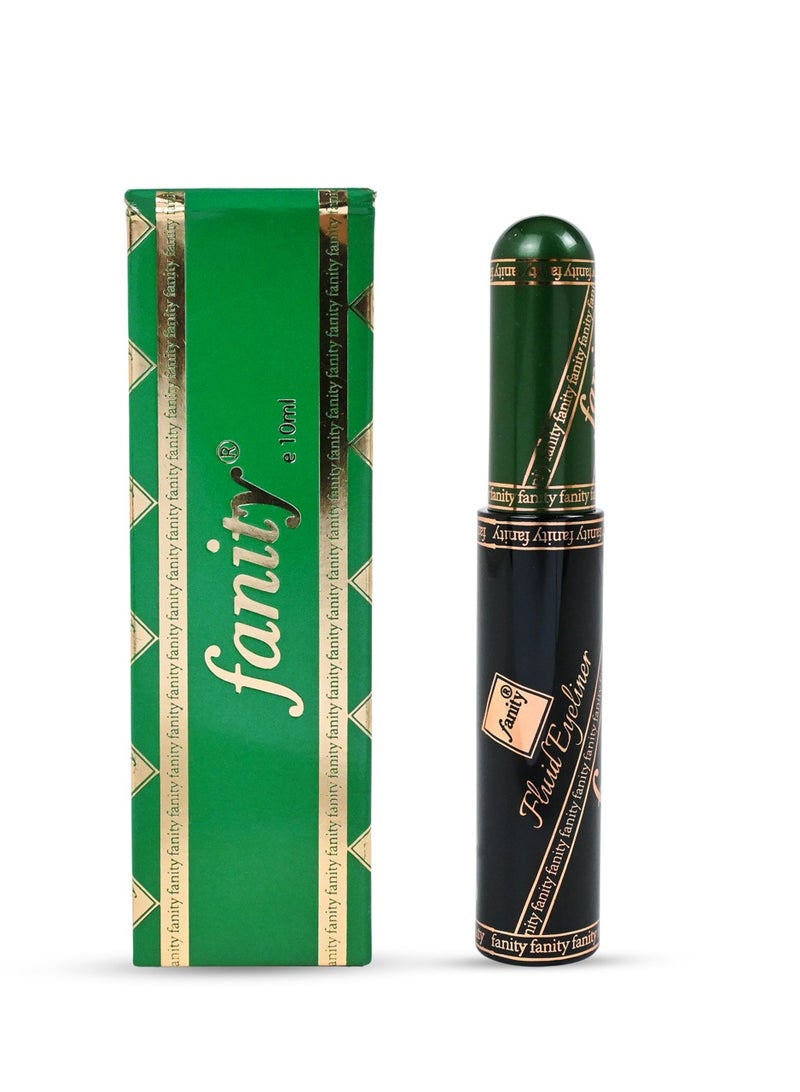 فانيتي آيلاينر سائل من Fanity بتركيبة كثيفة وثابتة، يمنح عينيك تحديداً دقيقاً ولون أسود قوي يدوم طويلاً دون تلطخ