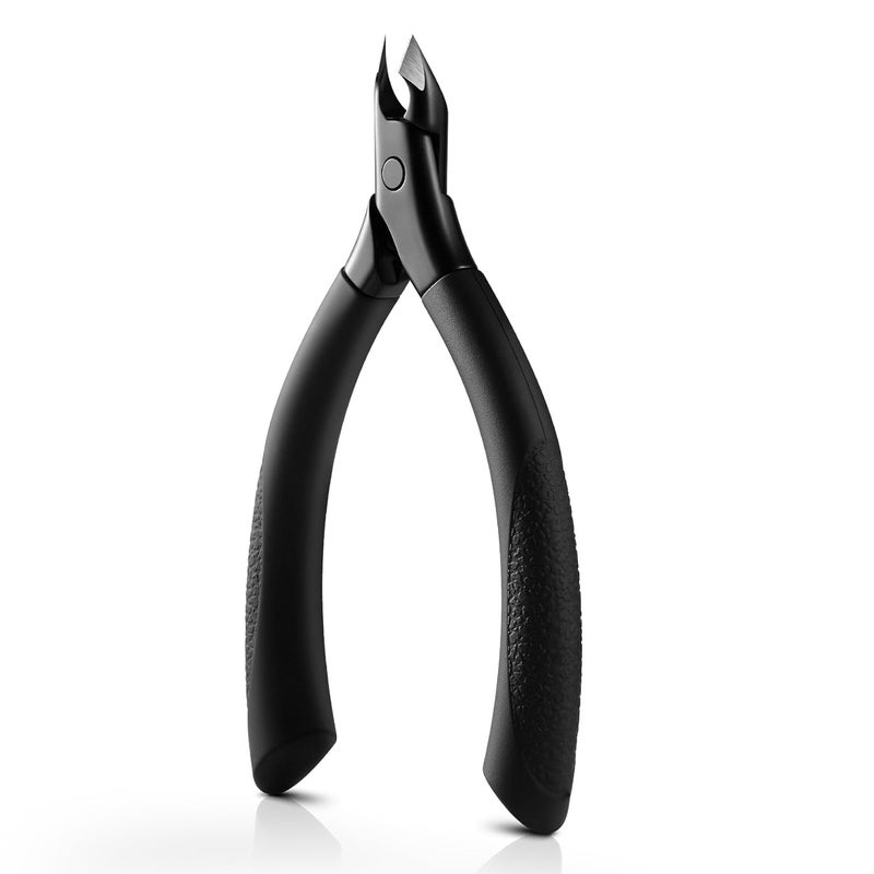 BEZOX BEZOX Cuticle Trimmer for Salon-Worthy Nails - Professional Half Jaw (5 mm) Cuticle Clippers with Anti-slip Silicon Handle, Precision Cuticle Cutters Premium Manicure Tool - Dark