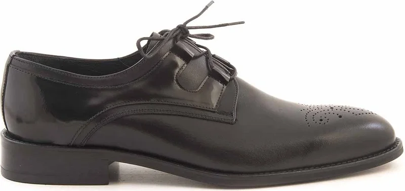 كيمال تانجا Gold Leather Men's Classic Shoes 6018-73