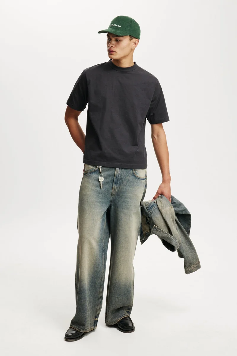 Cotton On  Cropped Fit T-Shirt for Men | Best Price UAE