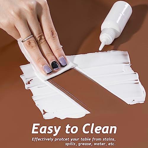 SAPID Extra Large Silicone Mat 36" x 24" Place Mats, Heat Resistant Mat for Kitchen Countertop Protector, Thick Placemats Washable Silicone Mats for Kitchen Counter Mat Dining Table Mat, Brown, SAPID - Image 4