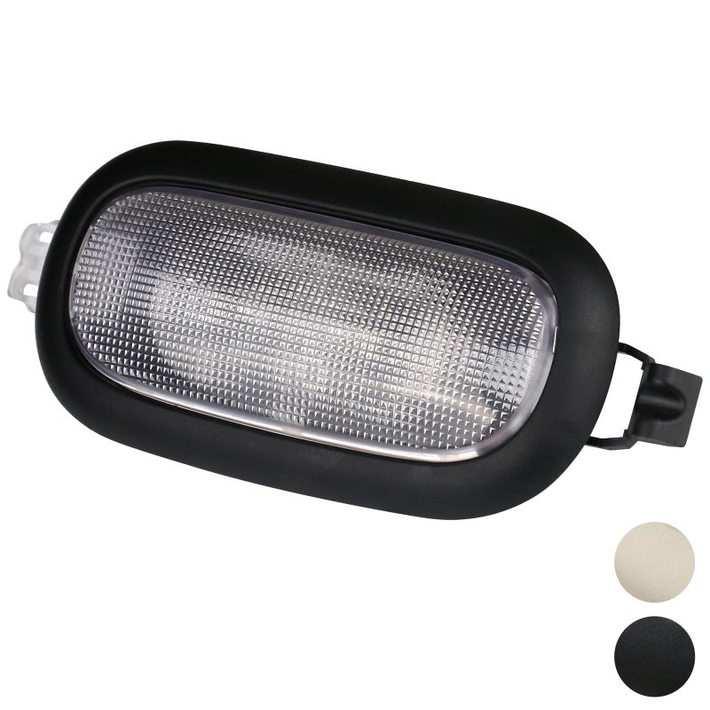 TQPONLY Car Roof Light Interior Dome Lamp Assembly Compatible with Dodge Ram Chrysler Jeep Accessories Parts Replaces 5JG55DX9AD Inside Overhead Console Reading Light Black - Image 2