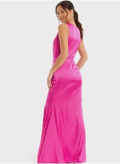 Ruched Detail Side Slit Dress - pzsku/Z1E6634435CEF5E993286Z/45/_/1706559649/d3538fac-a08f-4cfa-97ef-b9c824a40ee0