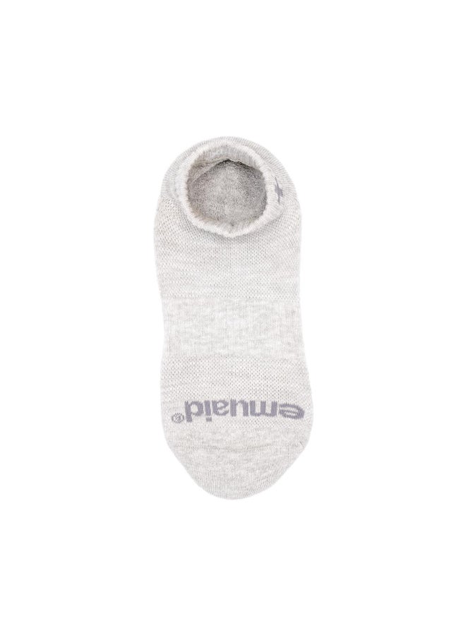 emuaid Ionic Silver Socks Silver Fiber Blend MoistureWicking Odor Control One Pair Gray - Image 4