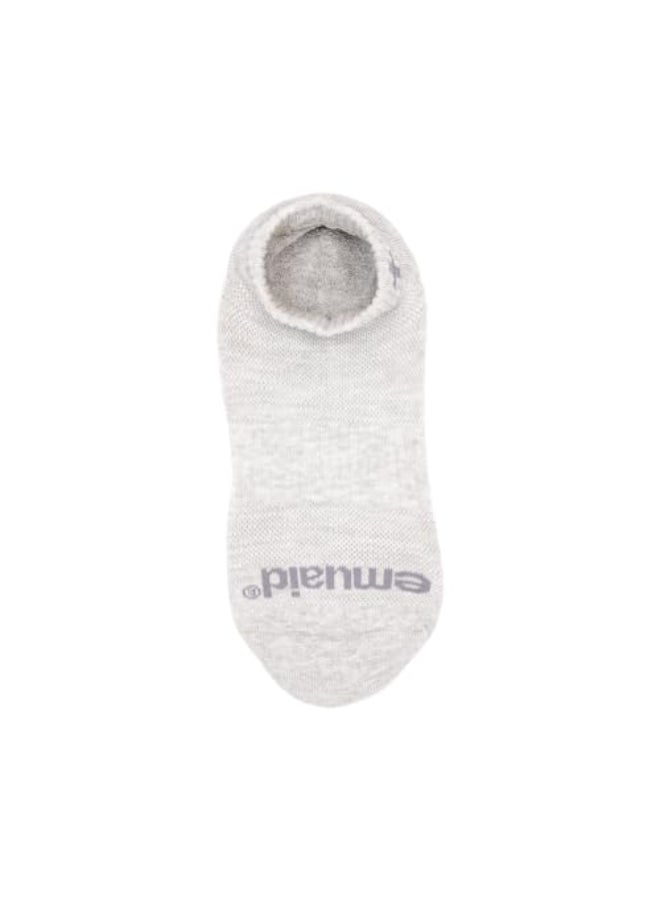 emuaid Ionic Silver Socks Silver Fiber Blend MoistureWicking Odor Control One Pair Gray - Image 3