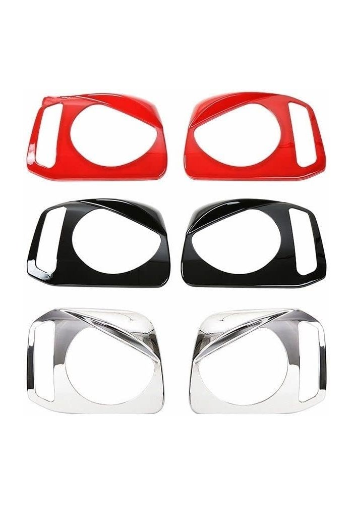 Yurefax Chrome Lamp Hoods for Suzuki Jimny 2007-2017 - Image 2