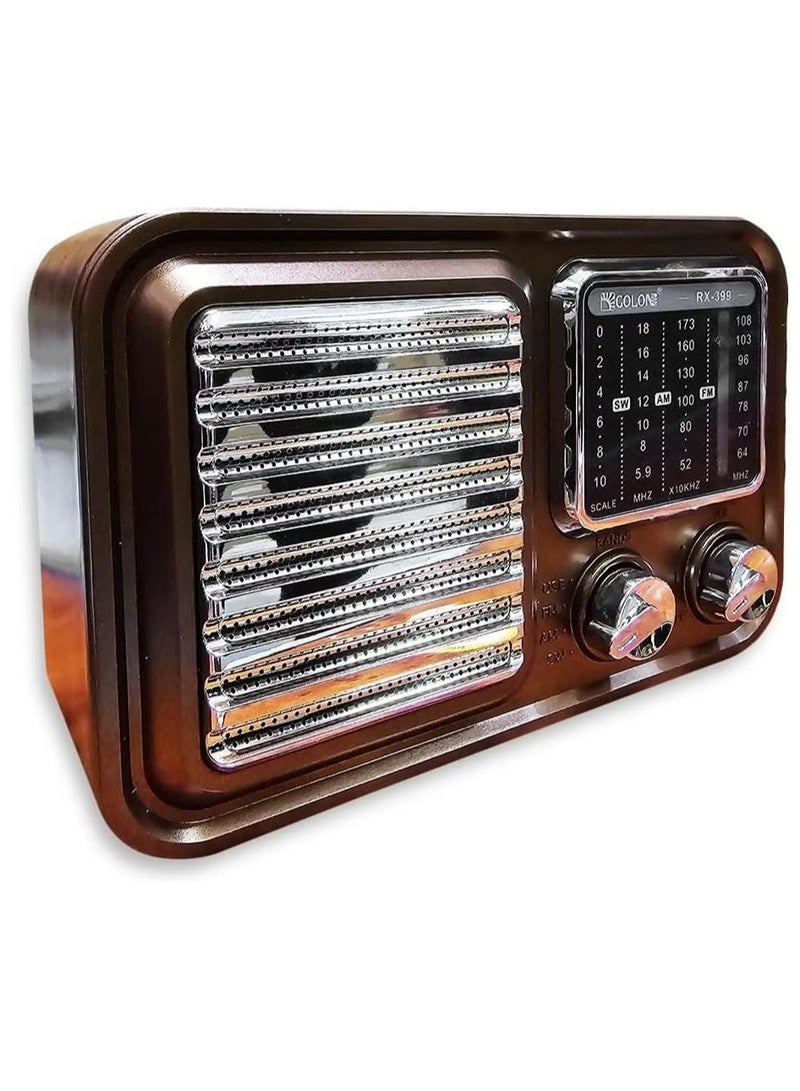 Golon Rechargeable Radio With MP3-PT Player /USB-TF Card Slot (RX-399) - Image 2